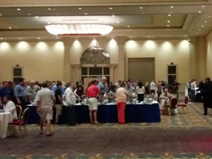 A photo of a buffet table at the Venetian Conference Rooms  where the IPCPR 82 opening gala was held.